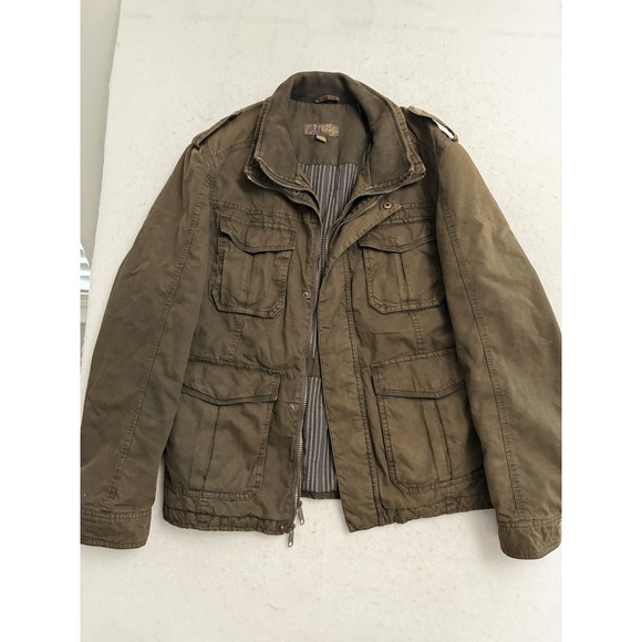 Pronto Uomo Other - Pronto Uomo Jacket Mens‎ L Brown Field Utility Overshirt Military Outdoor Chore